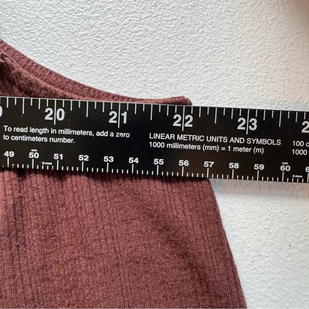 Torrid Deep Mahogany Texture Jersey Crew Neck Lace Yoke Swing Tank Size 1X - Picture 15 of 15